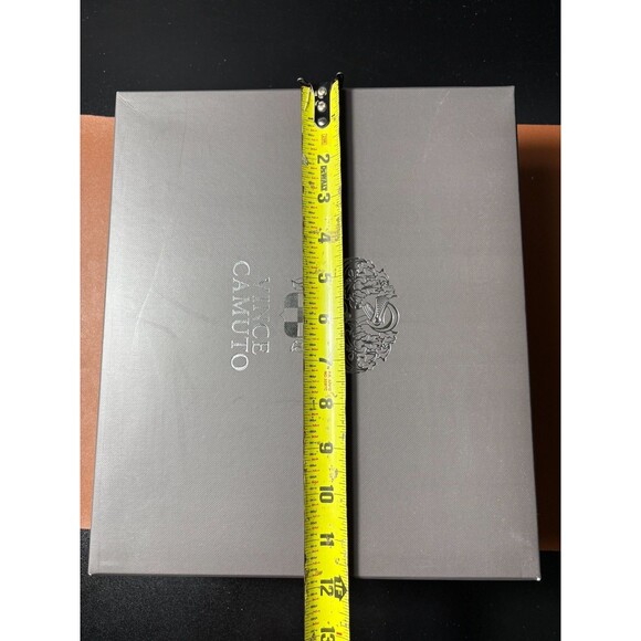 Vince Camuto Vc-Winderly Ankle Strap Block Heels Buff Baby Sheep Leather 9M - Picture 15 of 16